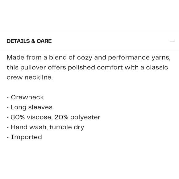 Tom Baine Men Sz Medium Dark Navy Performance Collection Crew Neck Pullover New - Picture 6 of 7